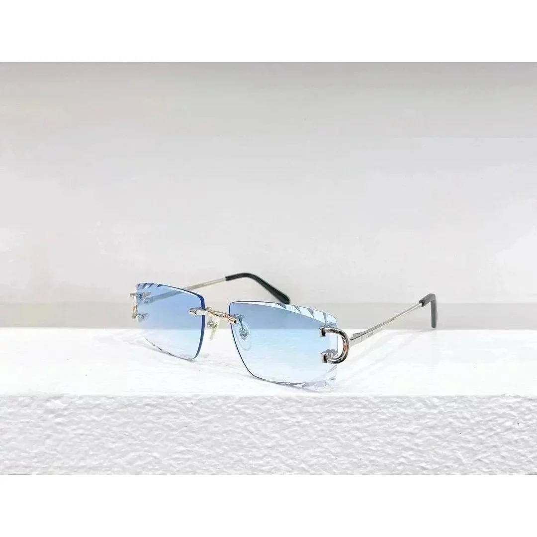 Cartier Cartier Soleil Blanc Blue Gradient Sunglasses Blue - 1