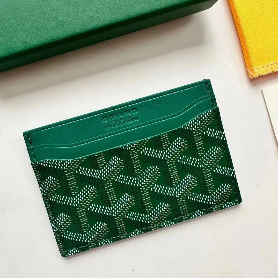 Goyard Goyard Green Goyardine Card Holder Green - 1