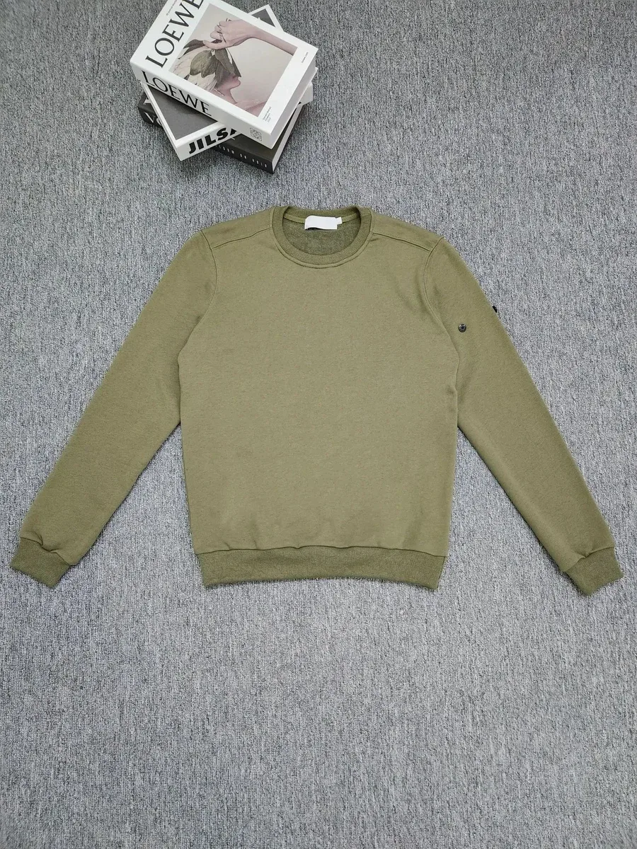 Other Unisex Military Green Crewneck Sweatshirt Green - 1