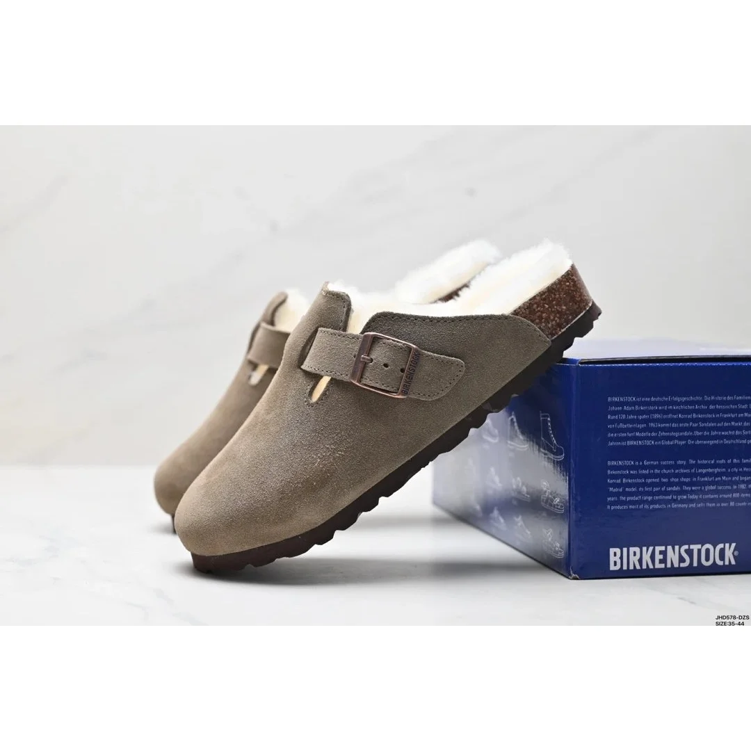 Birkenstock Birkenstock Arizona Taupe Shearling Loafers Brown - 1