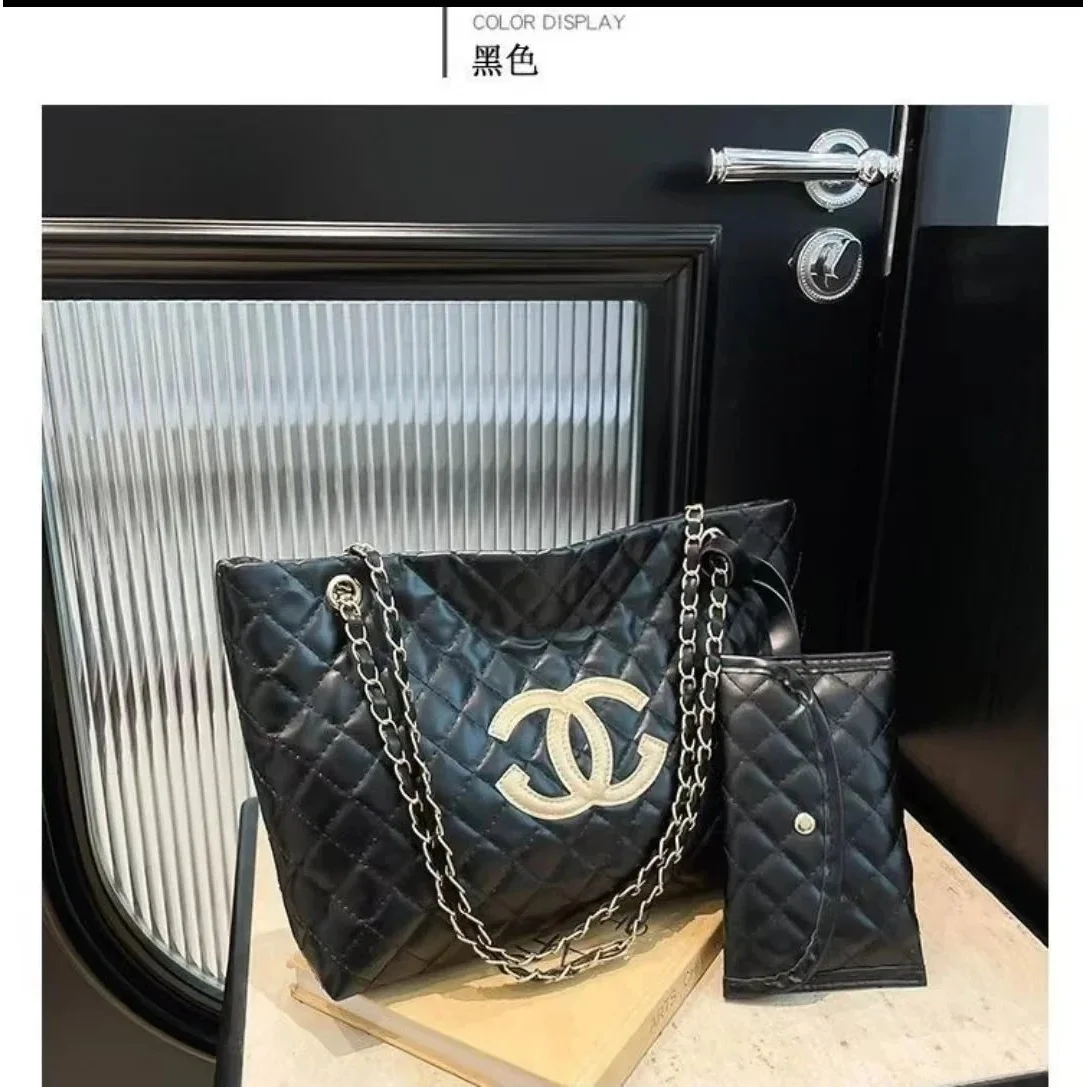 Chanel Chanel Quilted Tote Bag Black Black