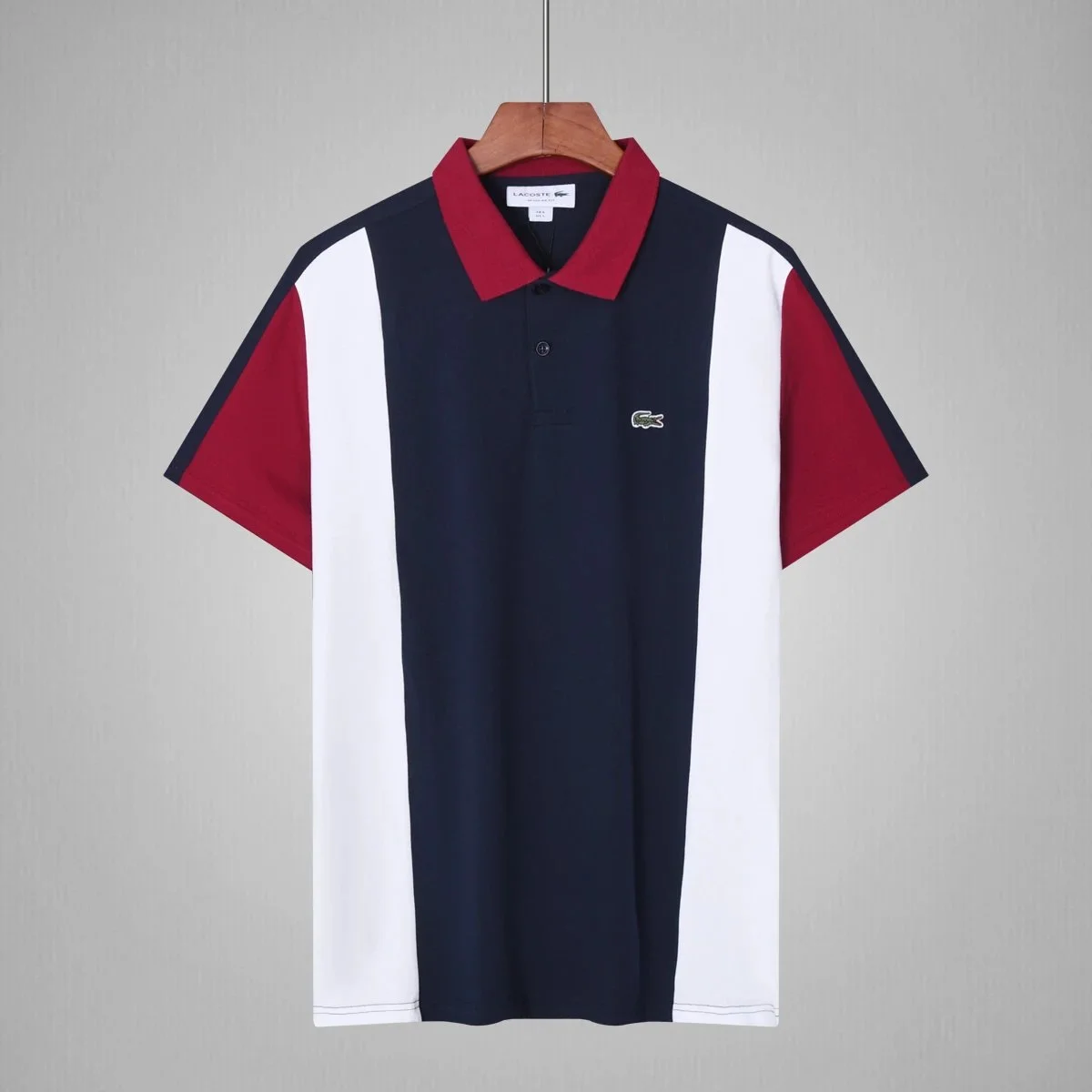 Lacoste Lacoste L.12.12 13 Navy/White/Red Colorblock Polo Shirt Navy - 1