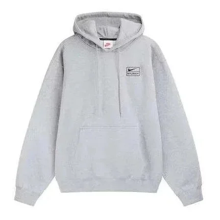 Nike Nike Hoodie Grey Solid Sweatshirt Grey