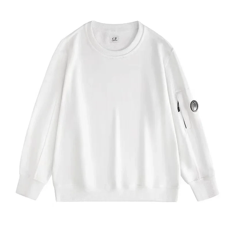 CP Company C.P. Company White Sleeve Patch Sweatshirt White - 1