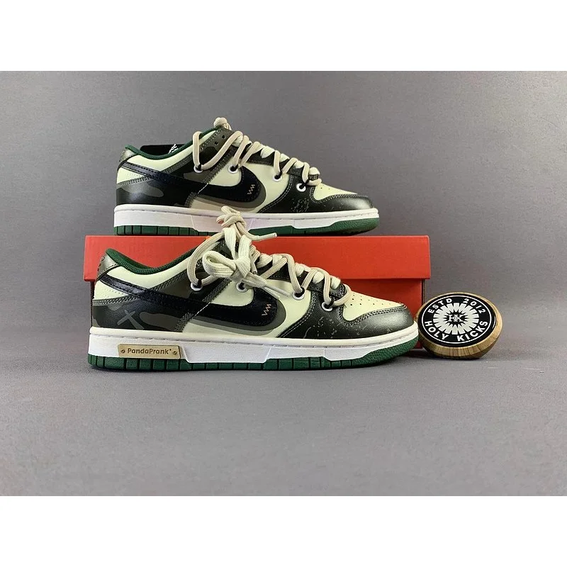 Nike Nike Dunk Low Panda Green Sneakers Multicolor