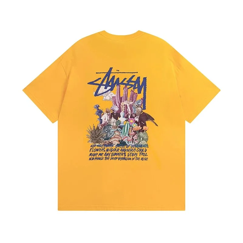 Stussy Stussy Stüssy Printed T-Shirt Yellow Yellow - 1