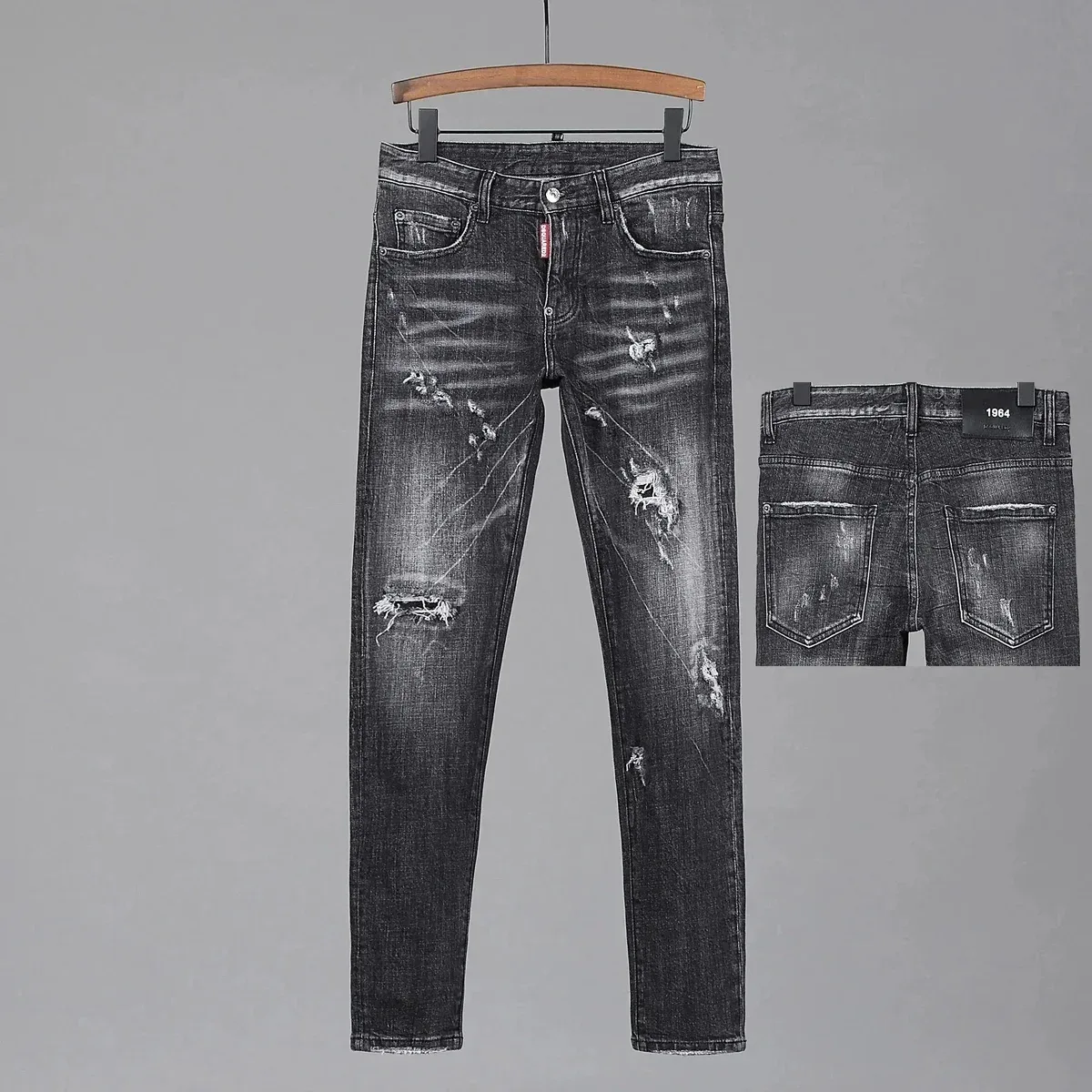 DSQUARED2 DSQUARED2 Distressed Black Jeans Black