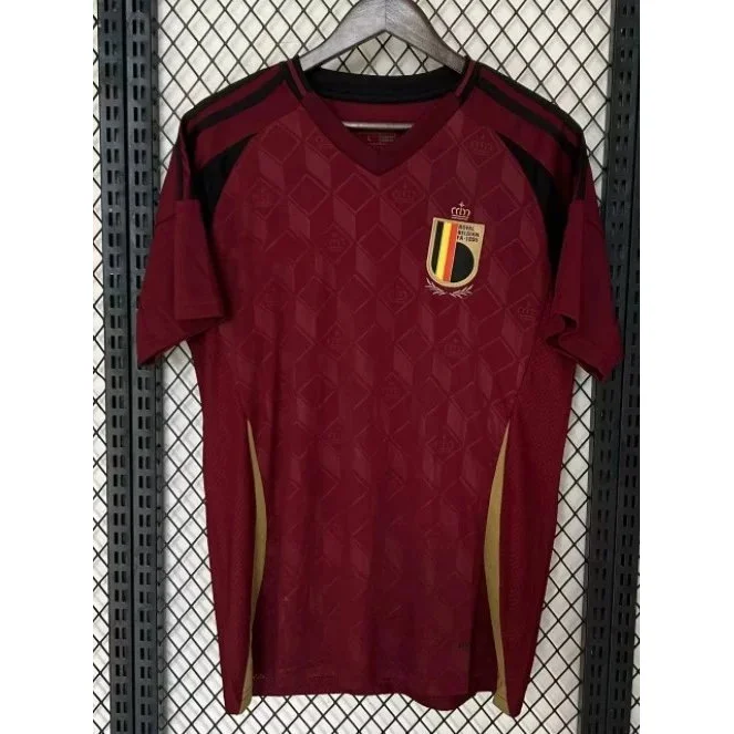 Other 2025 Belgium Home Football Jersey Red Red - 1
