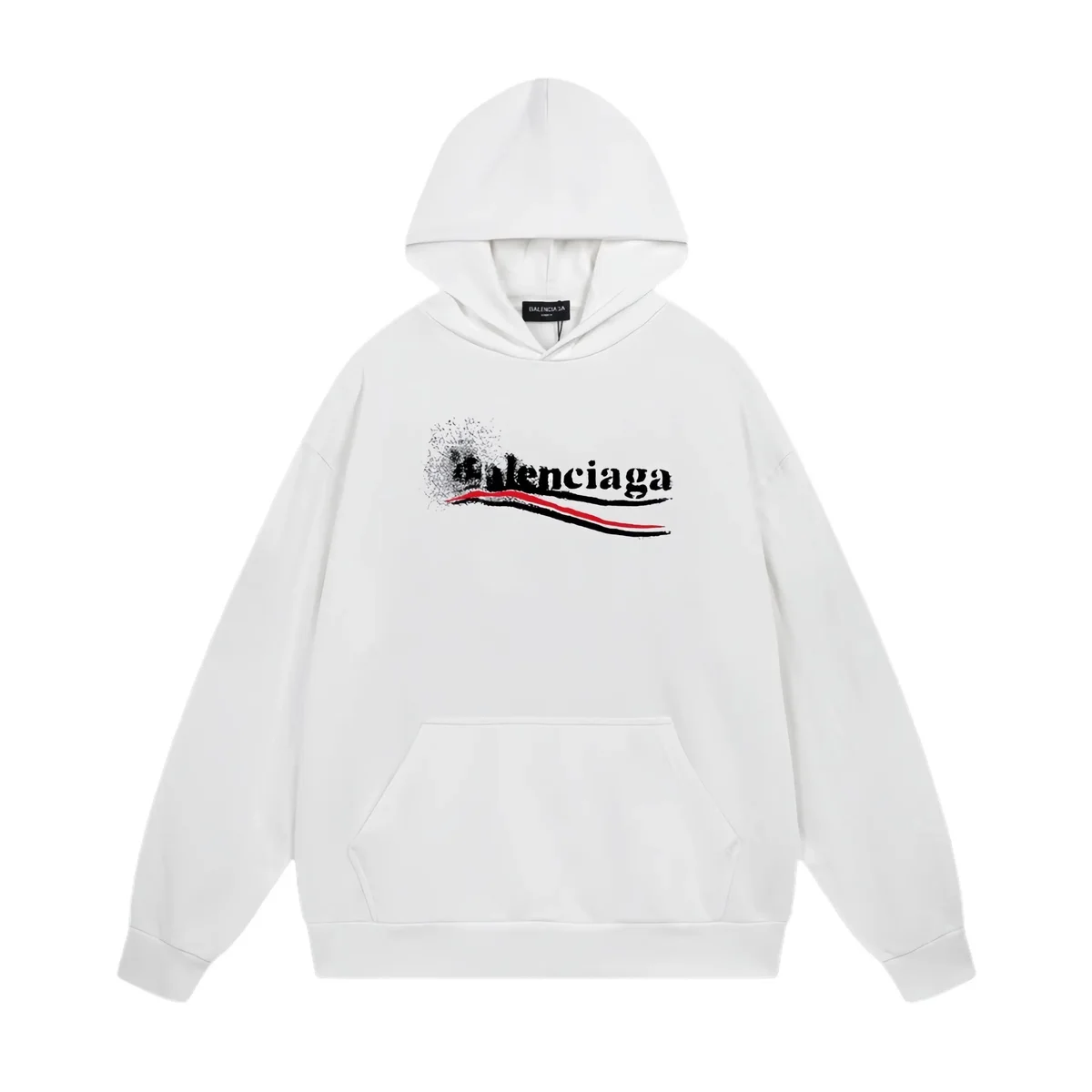 Balenciaga Balenciaga White Logo Hoodie White