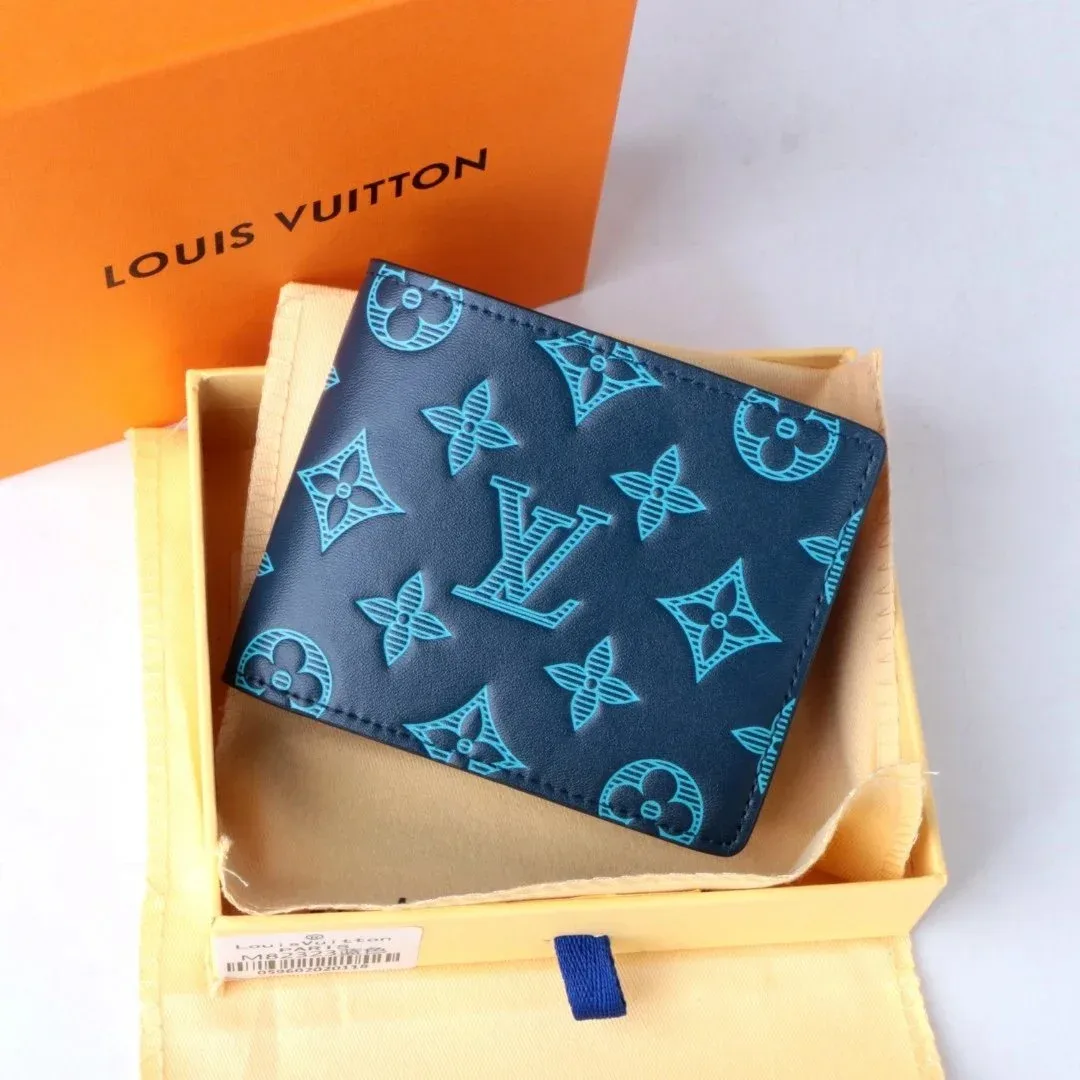 Louis Vuitton Louis Vuitton Tabi Blue Monogram Wallet Blue