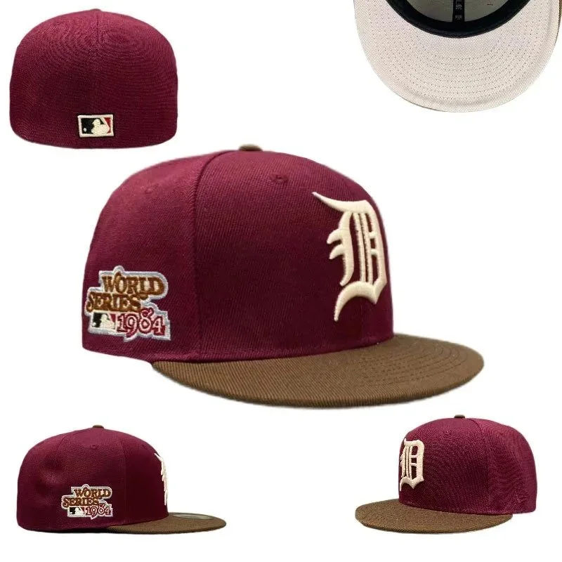 New Era New Era 59FIFTY Detroit Tigers World Series 1984 Cap Maroon/Brown Red - 1