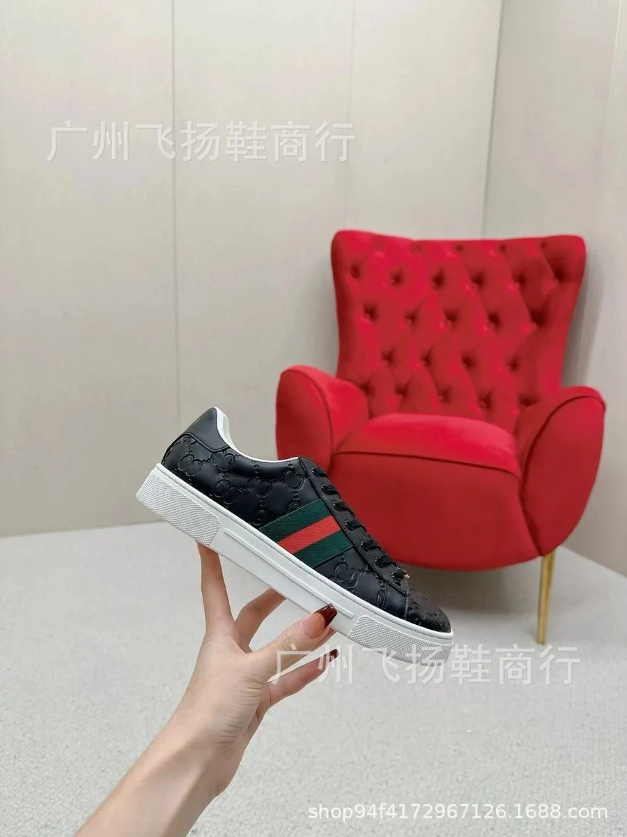 Gucci Gucci Ace Black/Green/Red Sneakers Black