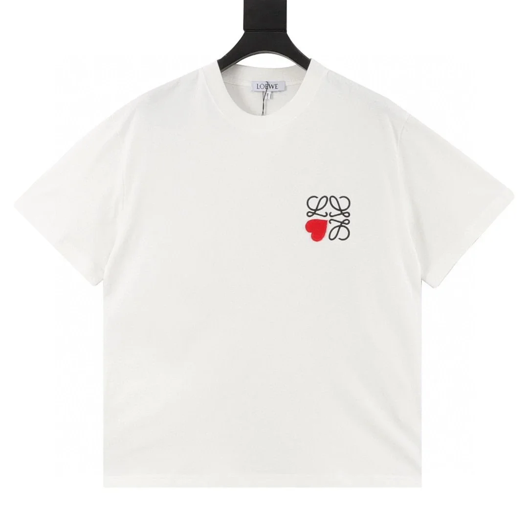 Loewe Loewe Anagram T-Shirt White/Red Heart White