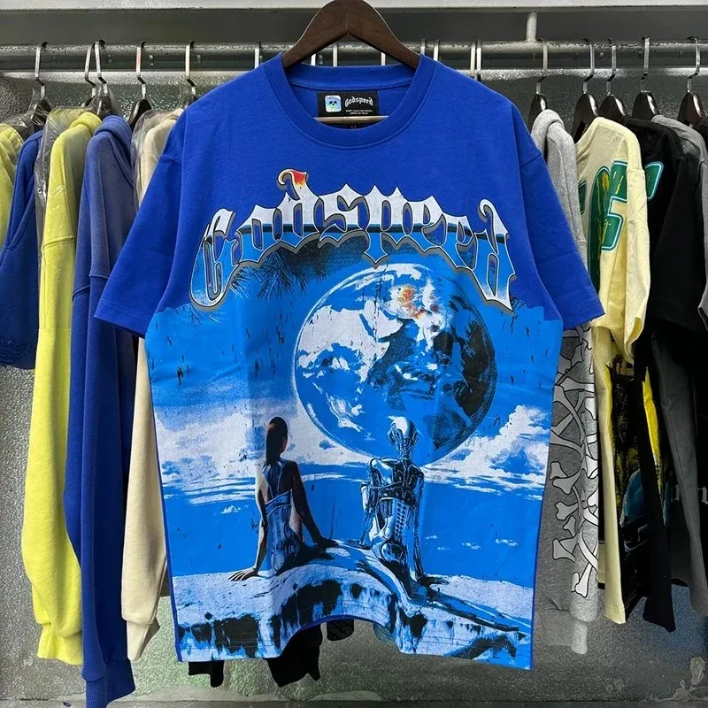 Godspeed Godspeed 7008 Blue Graphic T-Shirt Blue - 1