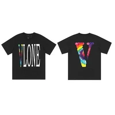 VLONE VLONE Tie-Dye V T-Shirt Black Streetwear Black - 1