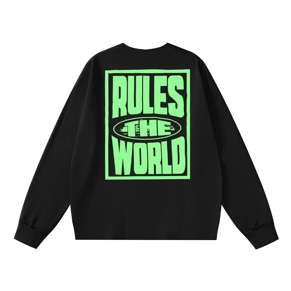 Other Black Rules the World Long Sleeve T-Shirt Black - 1