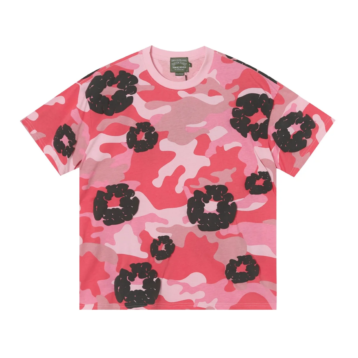 Other Unisex Camo Pink Scrunchie T-Shirt Pink - 1