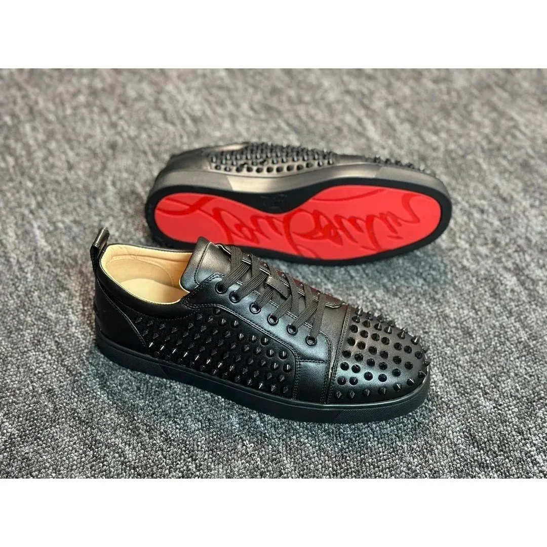 Christian Louboutin Christian Louboutin Louis Spikes Black Sneakers Black