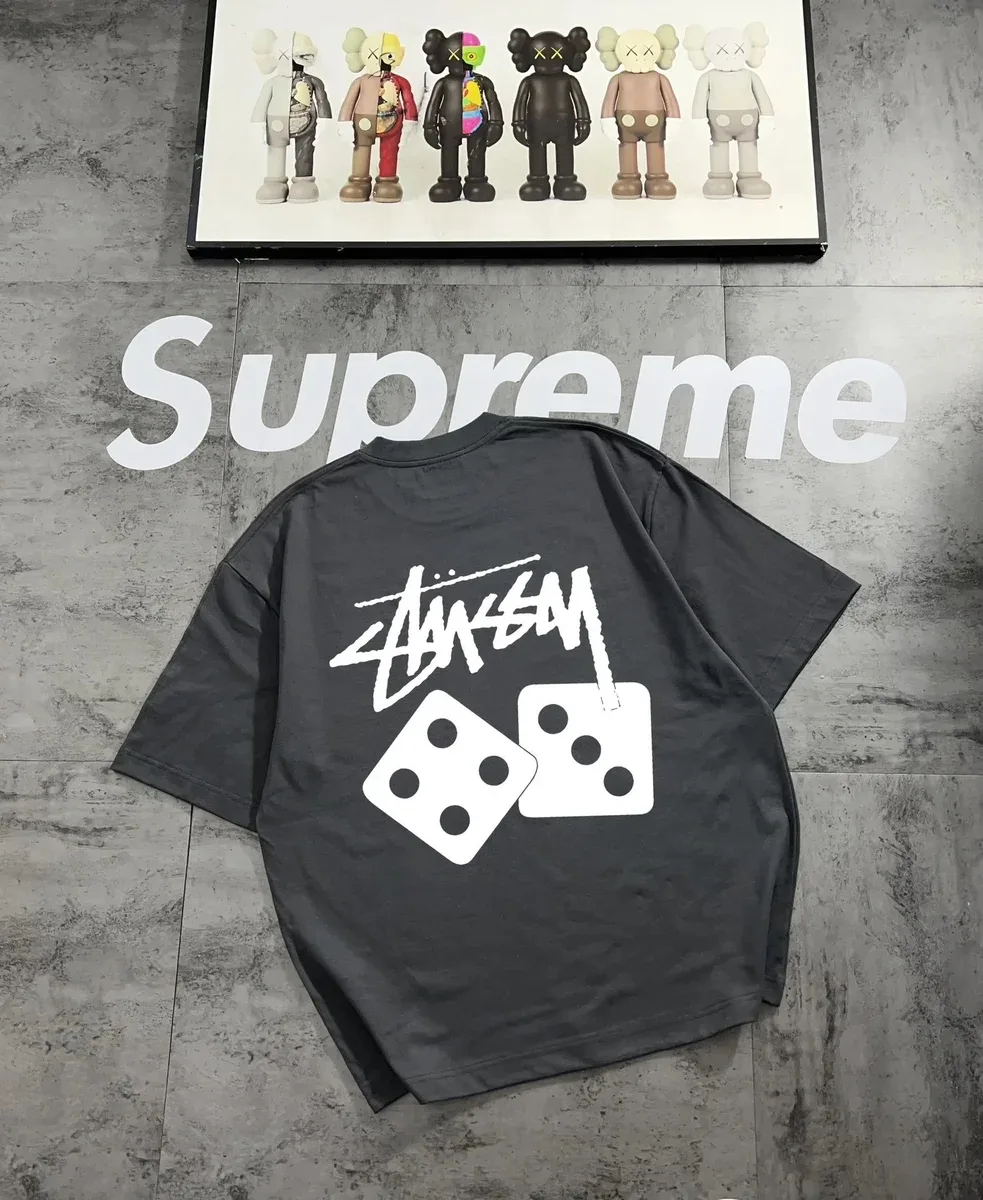 Stussy Stussy Stüssy Dice T-Shirt Black T-Shirts Black - 1