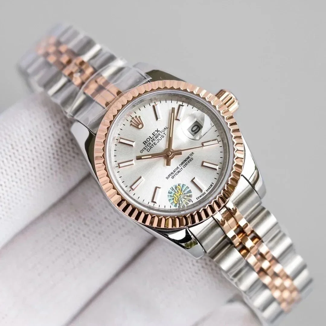 Rolex Rolex Datejust Silver & Rose Gold Watch Silver - 1