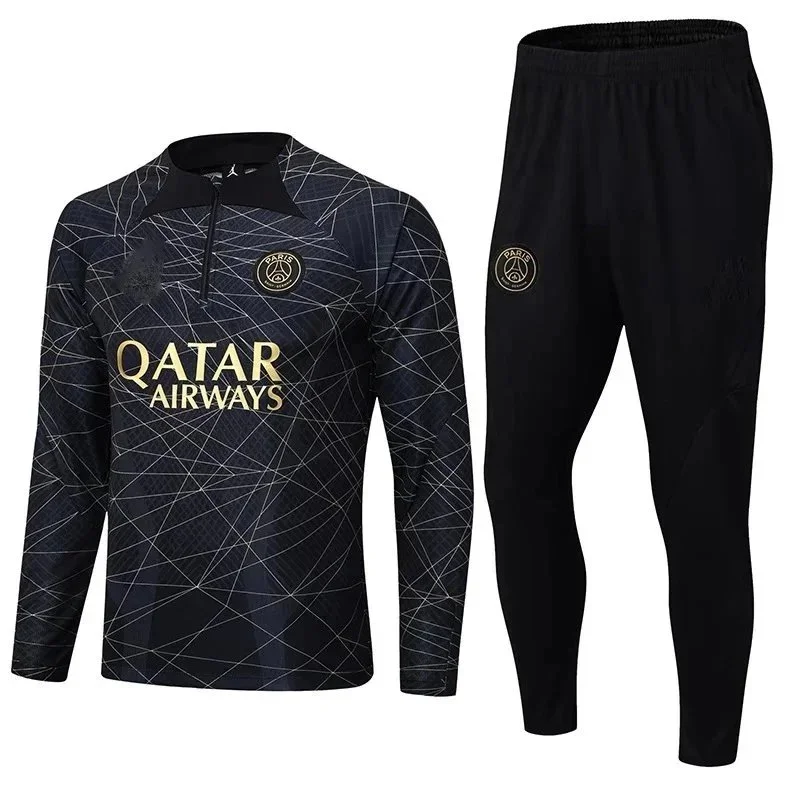 Nike Nike Air Jordan PSG Training Set Black/Gold Tracksuit Black