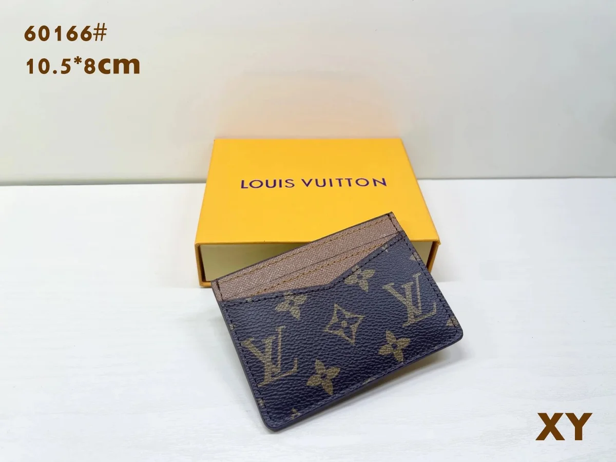 Louis Vuitton Louis Vuitton Monogram Blue/Brown Card Holder Blue