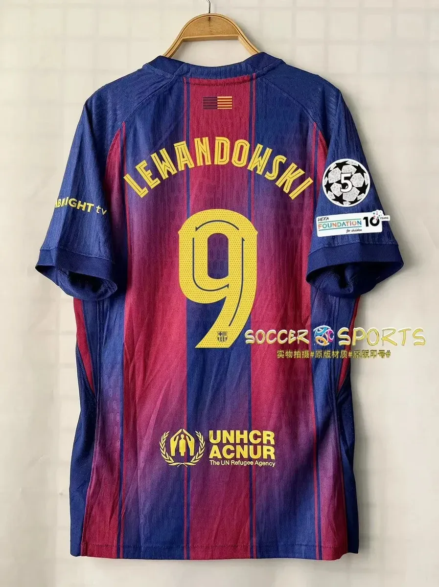 Nike Nike Air Force 1 Lewandowski 9 Home Jersey Soccer Shirt Blue - 1