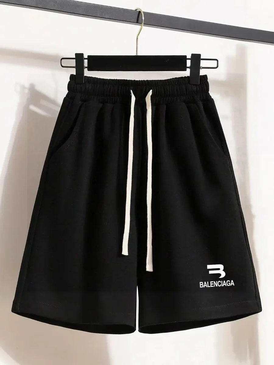 Balenciaga Balenciaga Black BA Logo Shorts Black