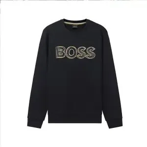 Hugo Boss Hugo Boss Black Crewneck Sweatshirt with Logo Black - 1
