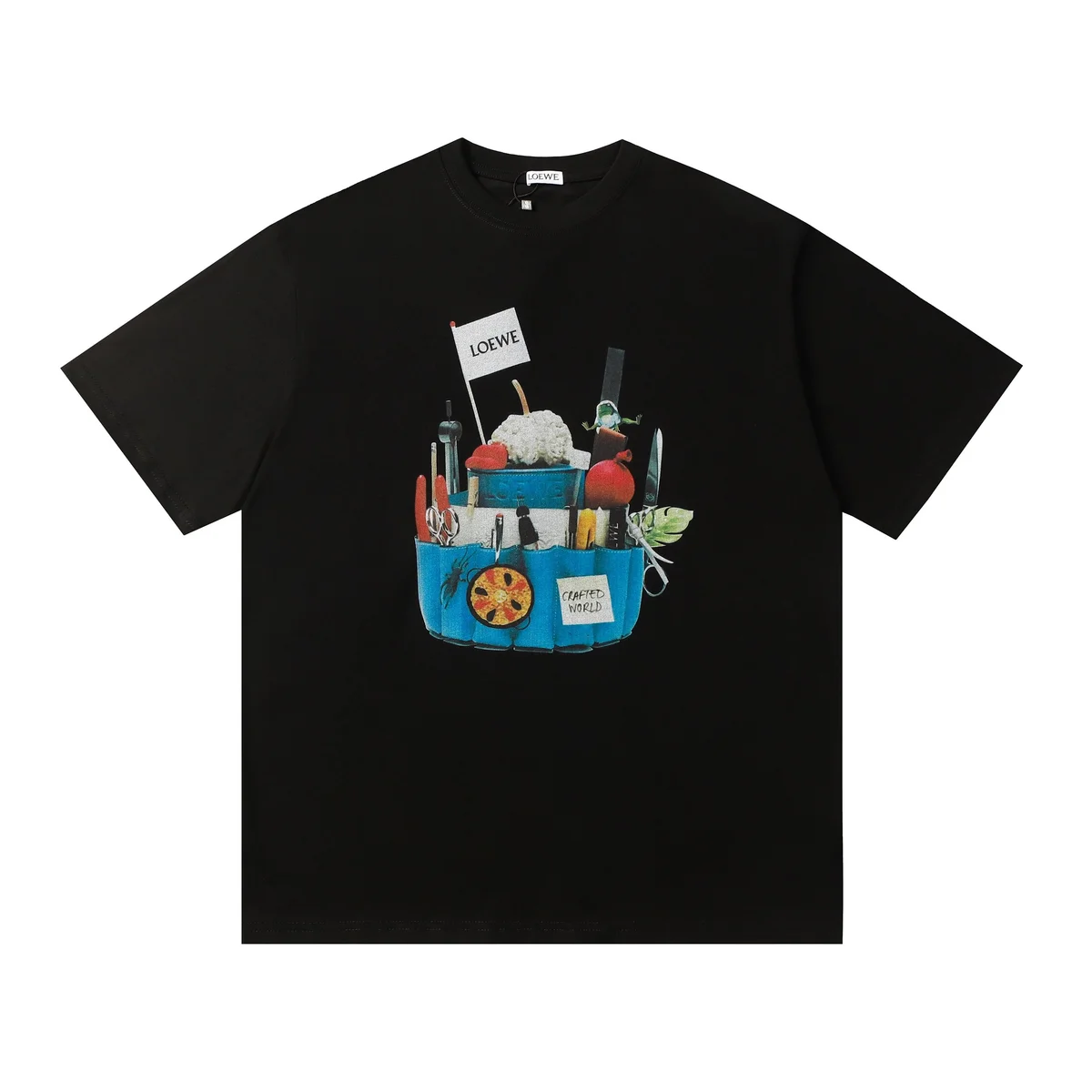 Loewe Loewe Crafted World Black T-Shirt Black - 1