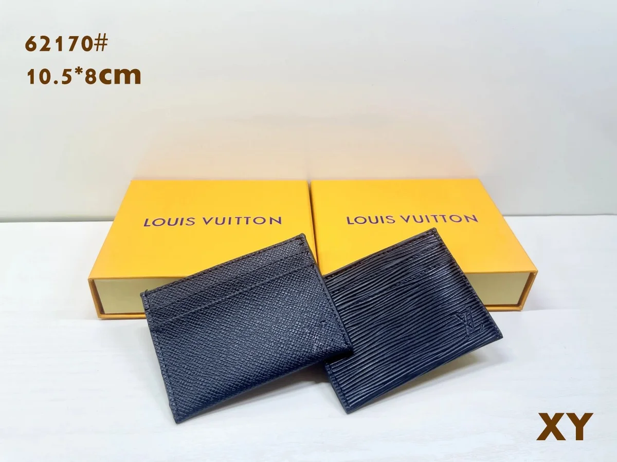 Louis Vuitton Louis Vuitton 62170-5 Navy Card Holder Navy