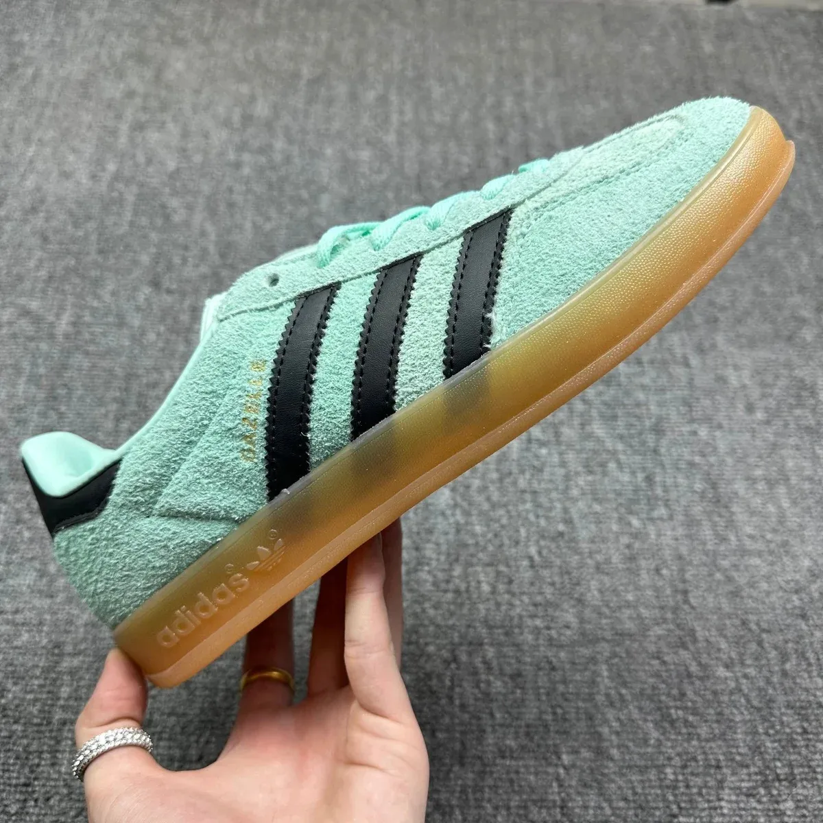 Adidas Adidas Gazelle Mint Green/Gum Sneakers Green - 1