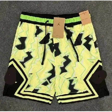 Jordan Jordan Neon Yellow/Black Graphic Basketball Shorts Yellow
