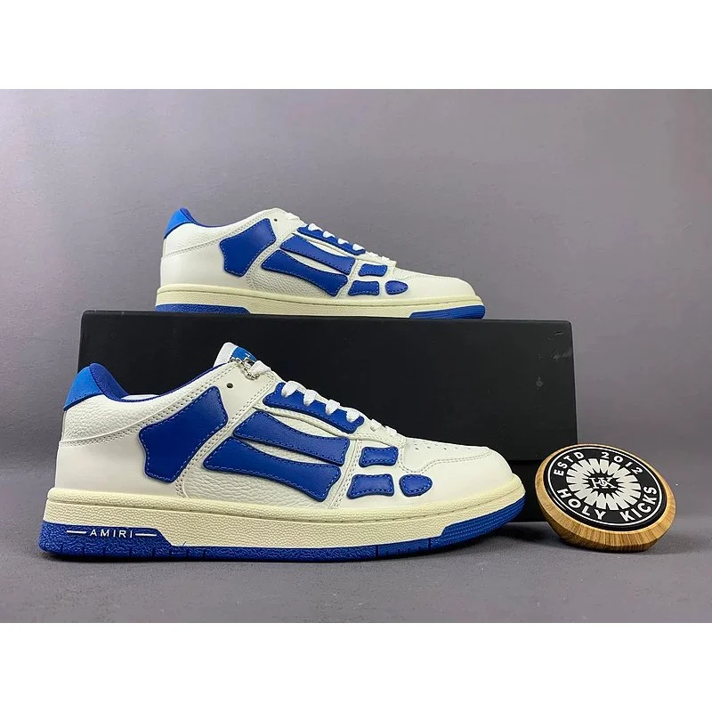 Amiri Amiri MX1 White/Blue Skeletal Sneakers White - 1