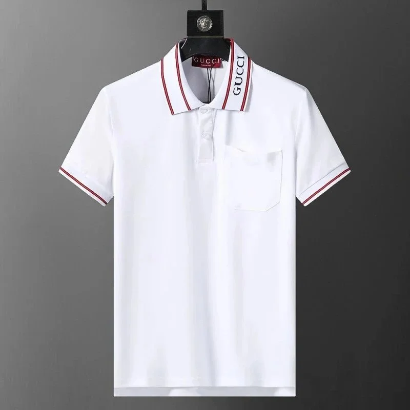 Gucci Gucci White Red Trim Polo Shirt White - 1