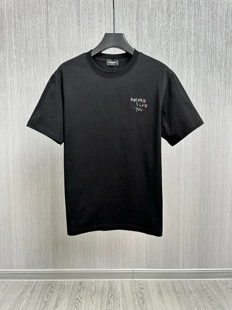 DSQUARED2 DSQUARED2 Amore I Love You Black T-Shirt Black - 1