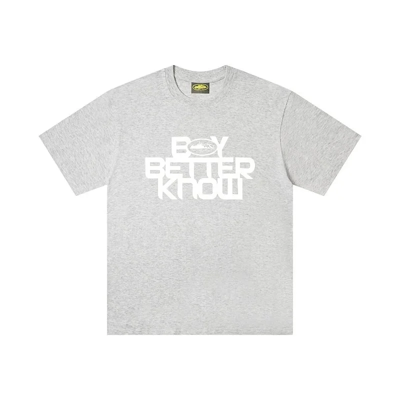 Other Boy Better Know Grey Solid T-Shirt Grey - 1