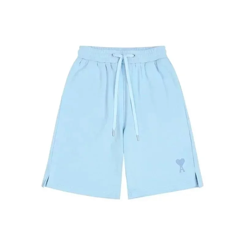 Ami Paris Ami Paris Ami de Coeur Baby Blue Heart Shorts Blue - 1