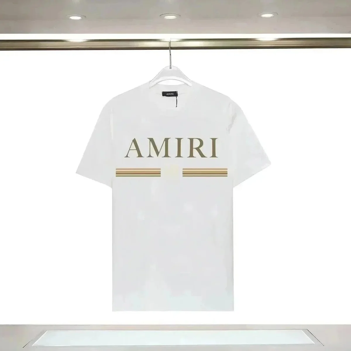Amiri Amiri White AMRI Logo T-Shirt White - 1