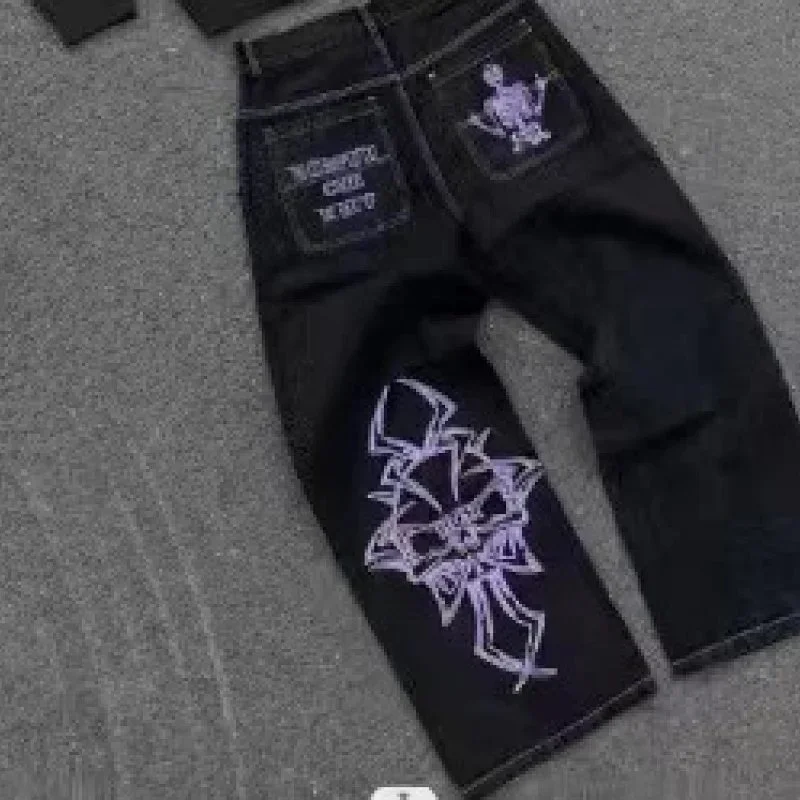 Hellstar Hellstar Studios Black/Purple Graphic Jeans Black - 1
