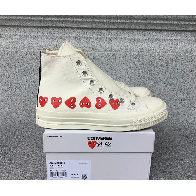 Converse Converse Chuck Taylor All Star Hearts White Sneakers White - 1