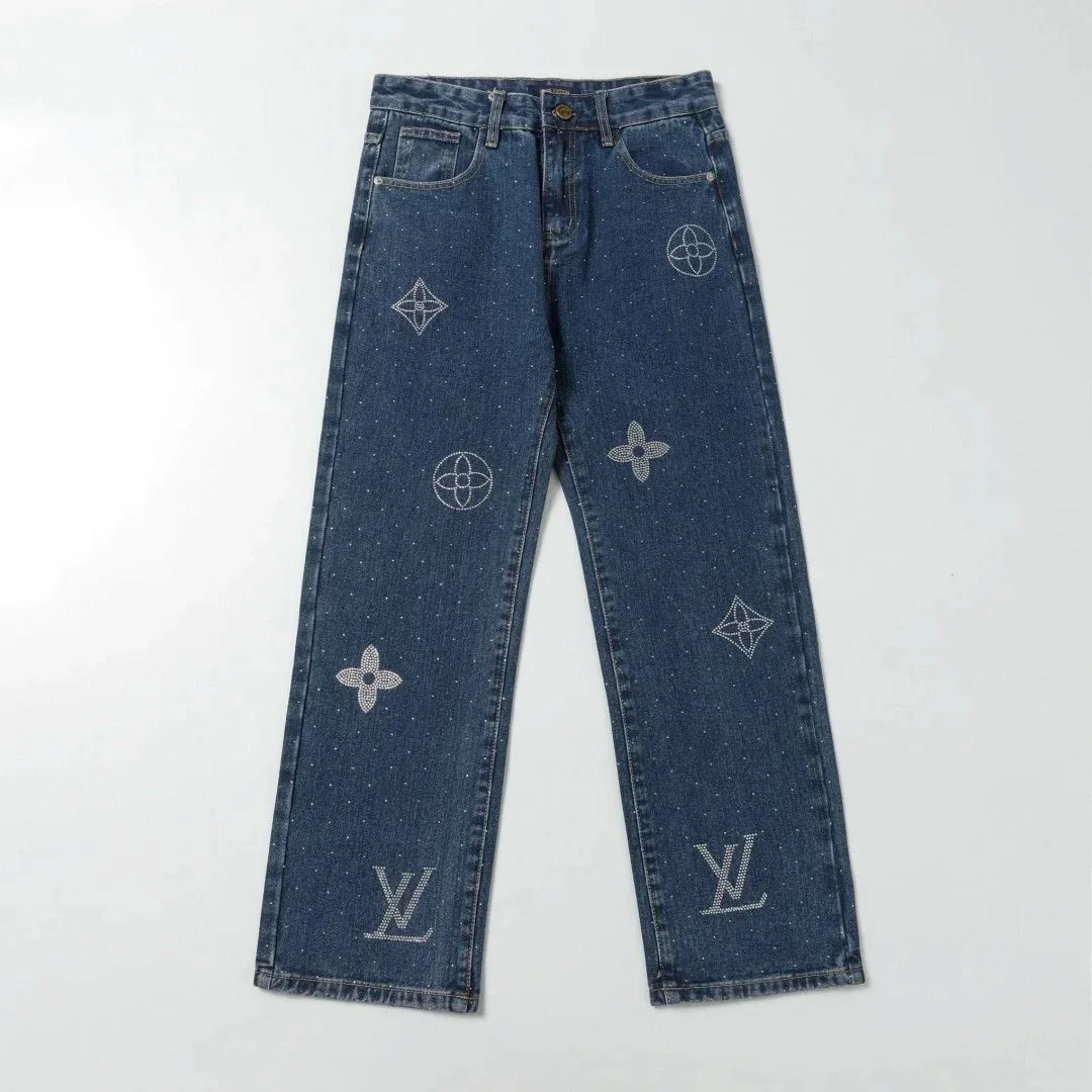 Louis Vuitton Louis Vuitton Monogram Blue Denim Jeans Blue