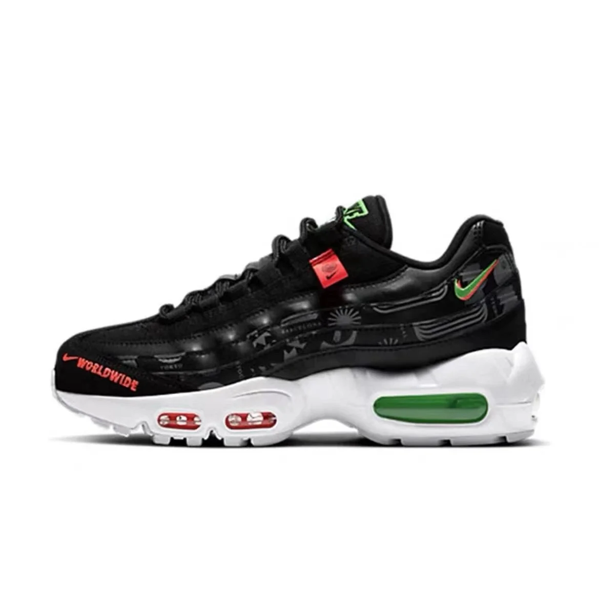 Nike Nike Air Max 95 Worldwide Black Green Sneakers Black - 1