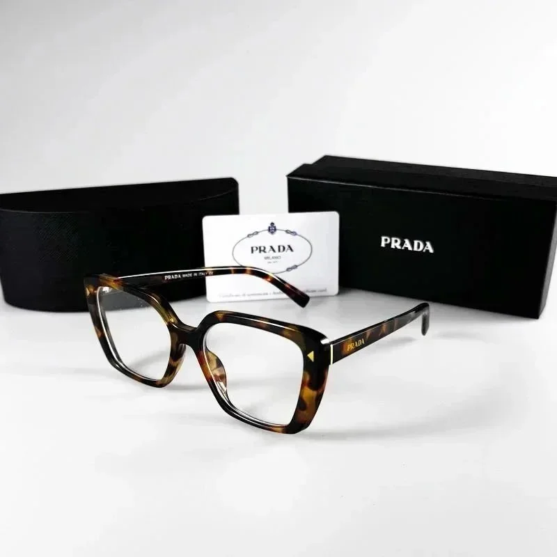 Prada Prada Tortoiseshell Cat-Eye Eyeglasses Brown