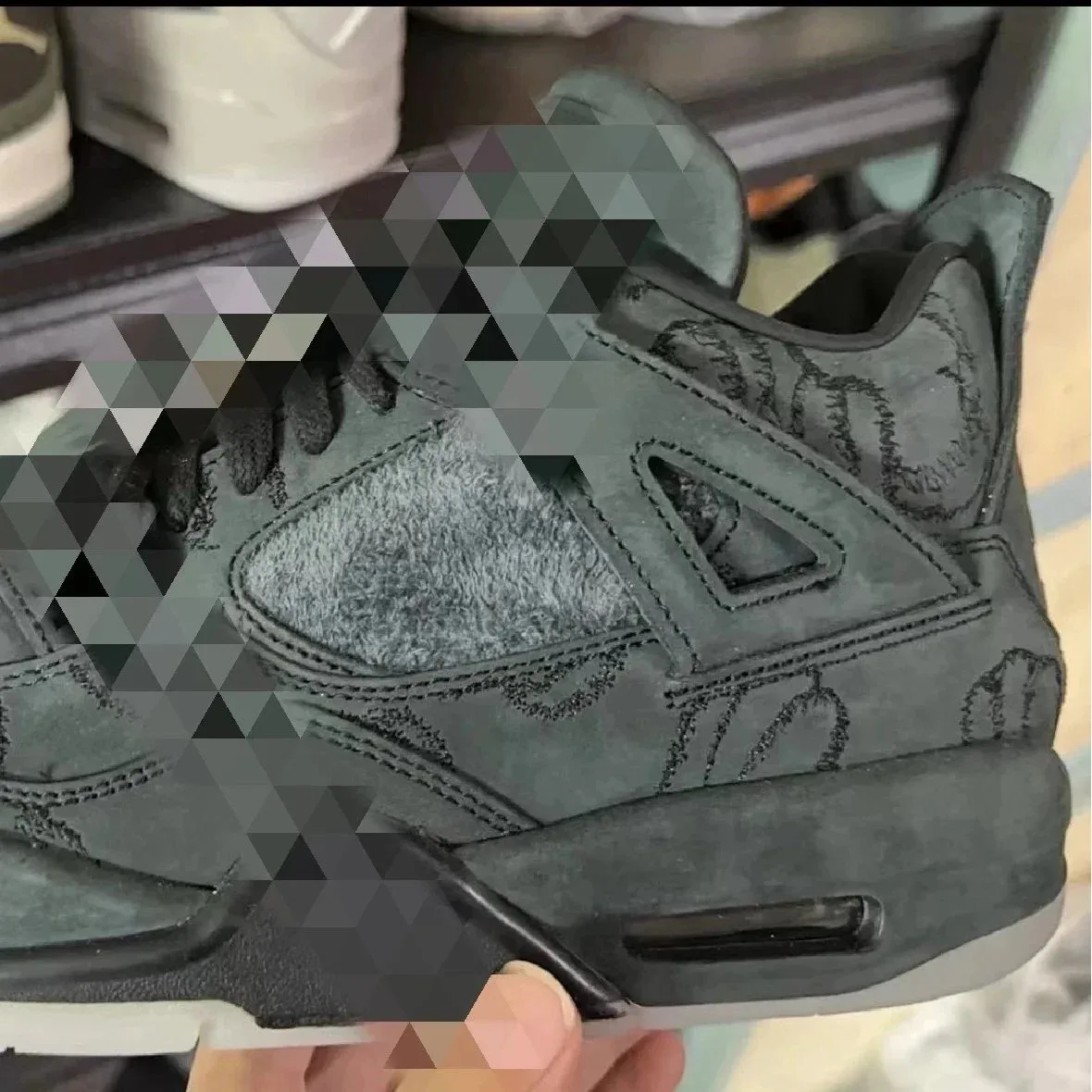 Nike Nike Air Jordan 4 KAWS Black Sneakers Black - 1