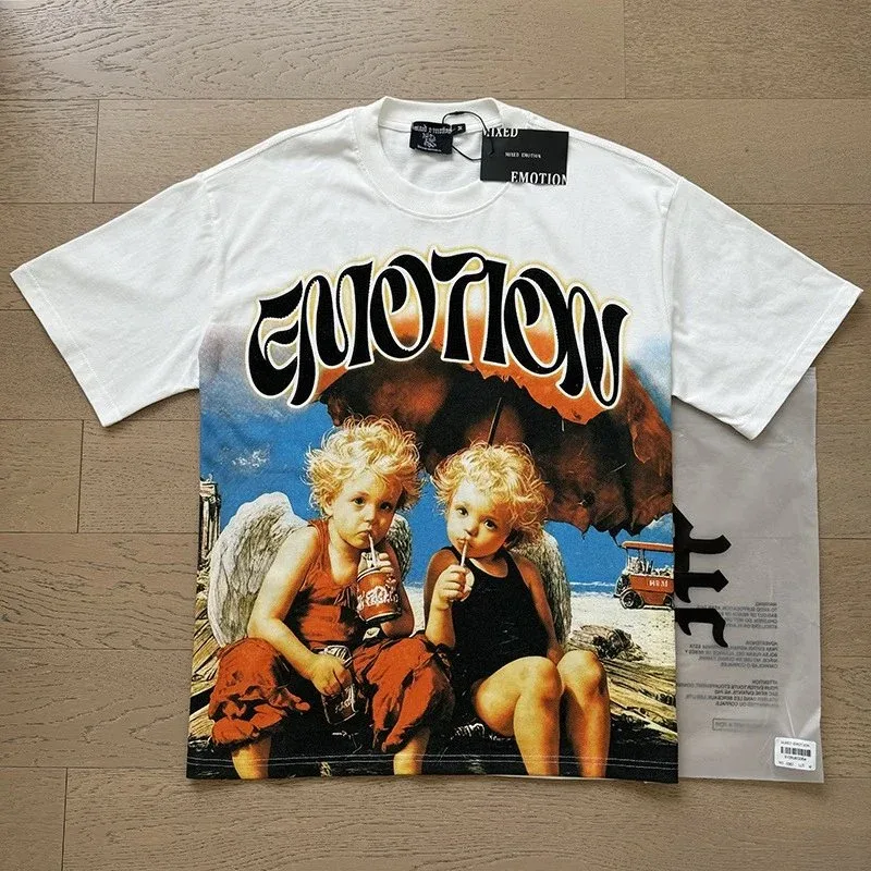 Other White 'Emotion' Graphic T-Shirt White - 1