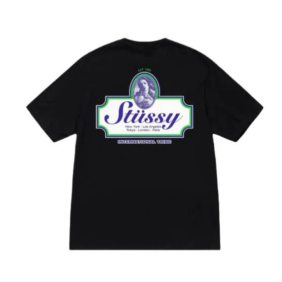Stussy Stussy International Tribe Black T-Shirt Black - 1
