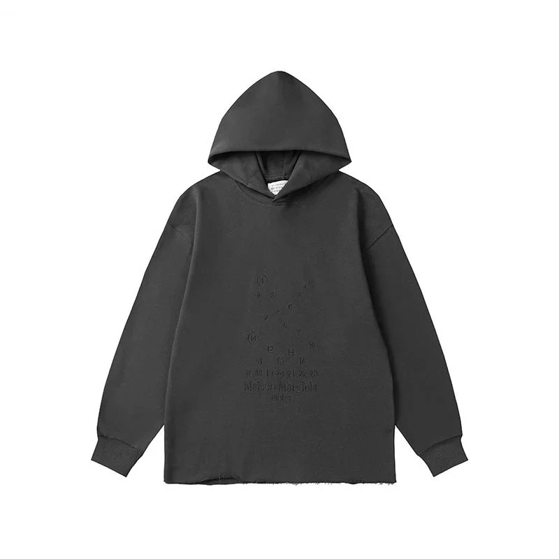 Maison Margiela Maison Margiela Replica Charcoal Hoodie Grey