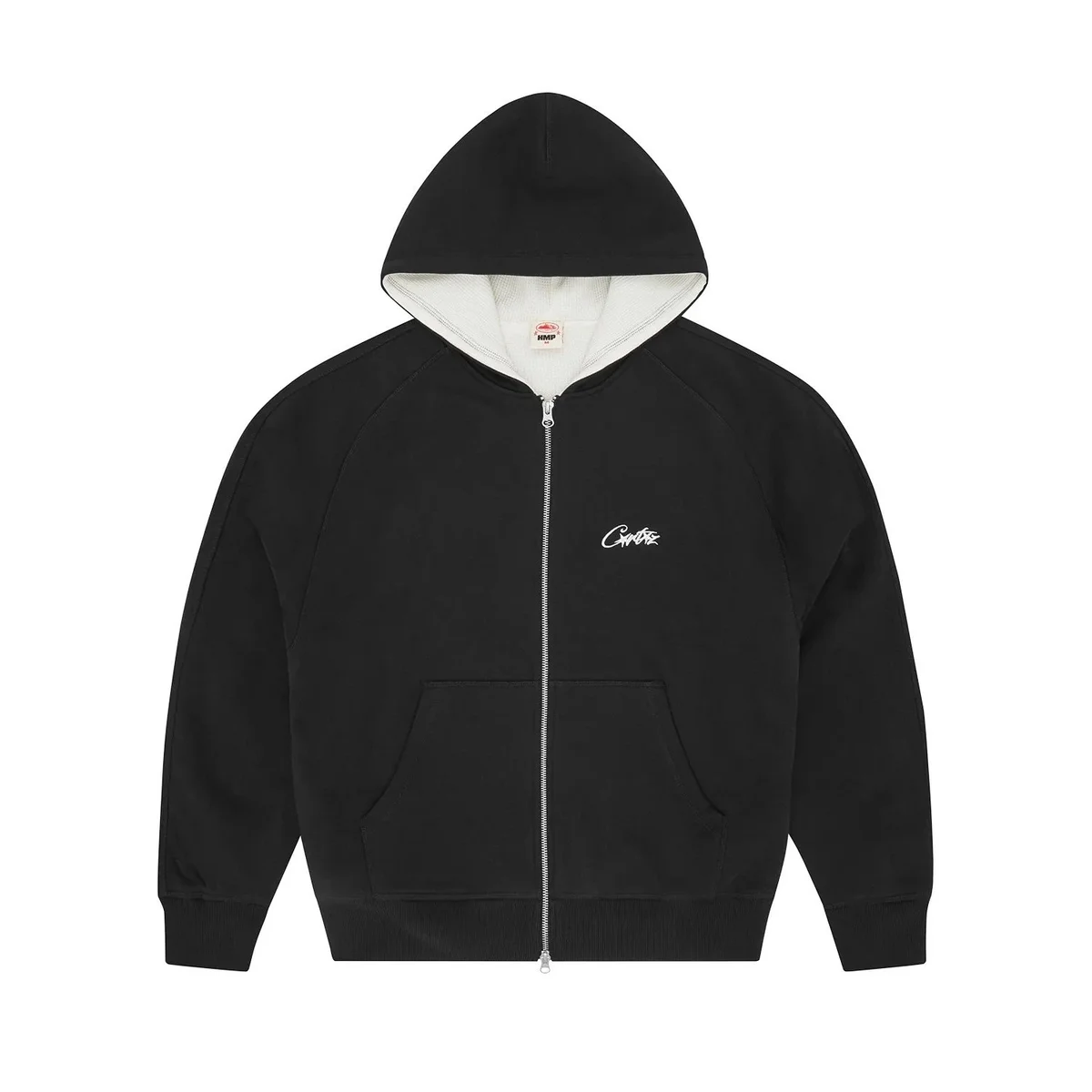 Other Black Zip-Up Hoodie with Embroidered Logo Black - 1