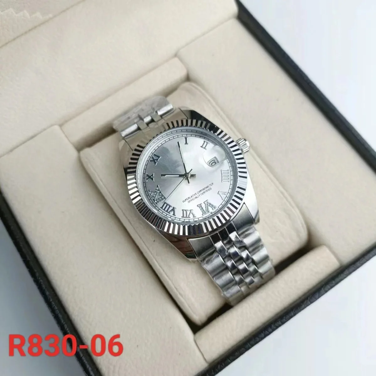 Other Silver Roman Dial Stainless Steel Watch R830-06 Silver - 1